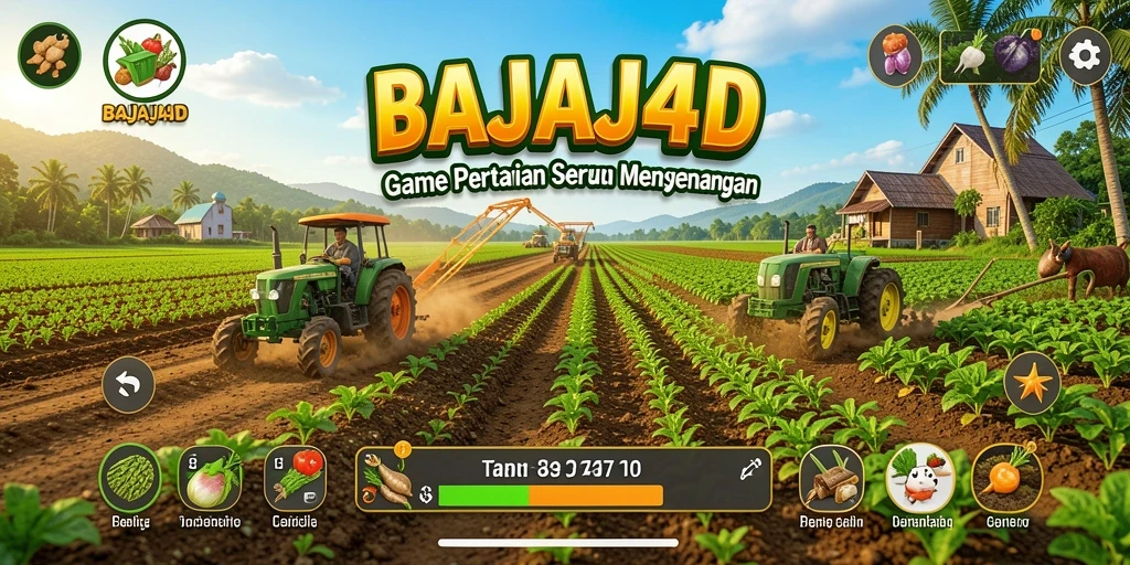 Tampilan gameplay pertanian yang menakjubkan di BAJAJ4D.