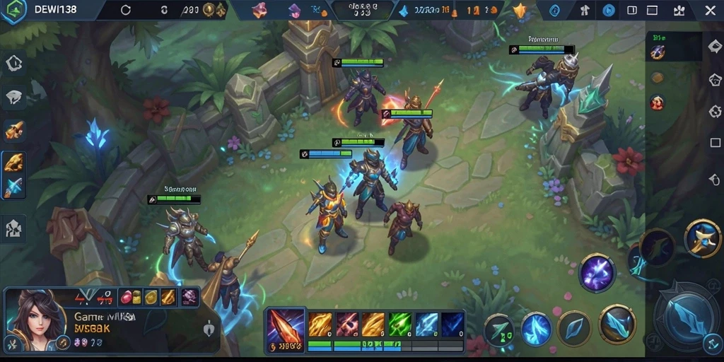 Tampilan gameplay seru dan kompetitif di DEWI138.