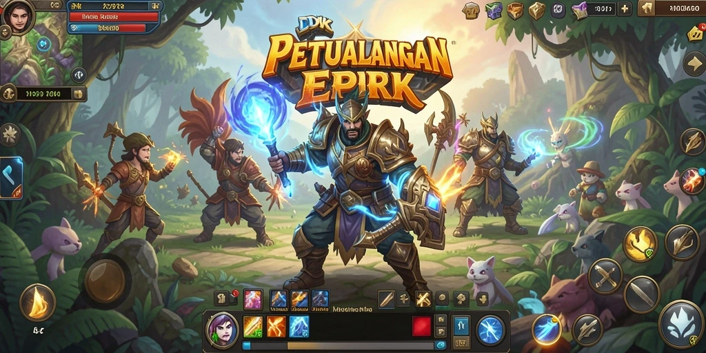 Tampilan gameplay DKK yang memukau dan seru dalam petualangan MMORPG.