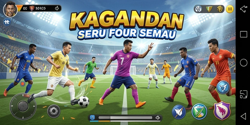 Tampilan gameplay KAGANDAN yang menarik dan seru di berbagai cabang olahraga.
