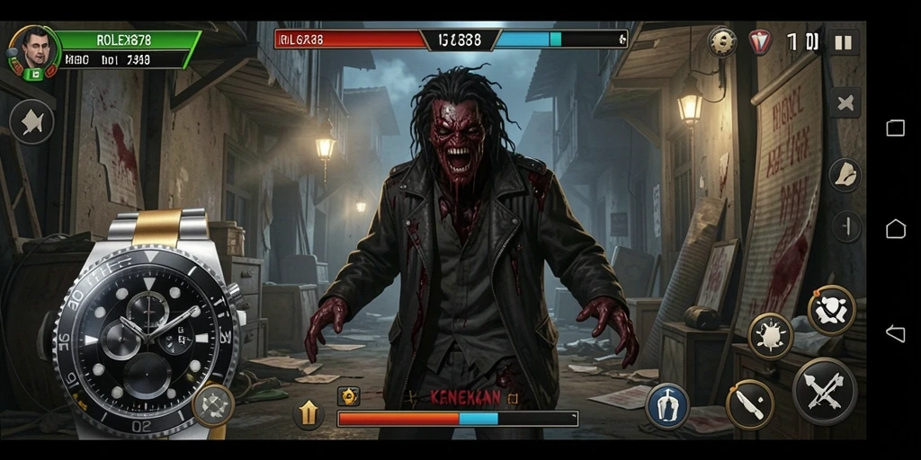 Tampilan gameplay menyeramkan dari ROLEX878 yang menegangkan.